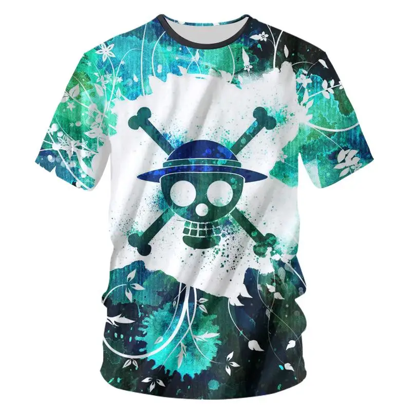 2023 Summer Top T shirt Unisex CJLM Cool Print 3D Skeleton T shirt Men s Fun - One Piece AU Store