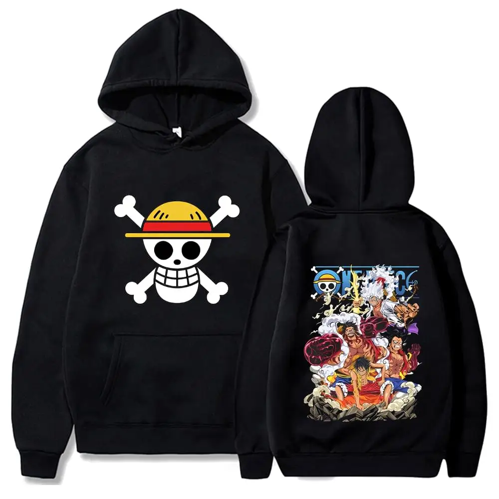 Anime Hoodie Graphic Luffy Hoodies Spring and Autumn Long Sleeve Sweatshirts Streetwear Y2k Sweatshirt Casual Loose 10 - One Piece AU Store