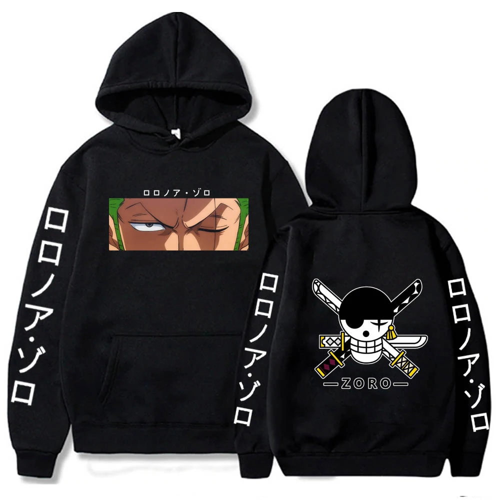 Anime Hoodie Graphic Luffy Hoodies Spring and Autumn Long Sleeve Sweatshirts Streetwear Y2k Sweatshirt Casual Loose 19 - One Piece AU Store