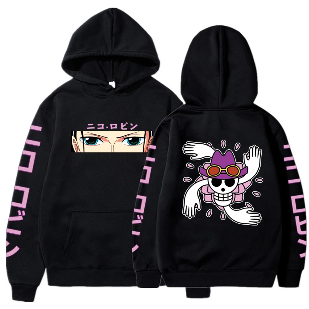 Anime Hoodie Graphic Luffy Hoodies Spring and Autumn Long Sleeve Sweatshirts Streetwear Y2k Sweatshirt Casual Loose 22 - One Piece AU Store