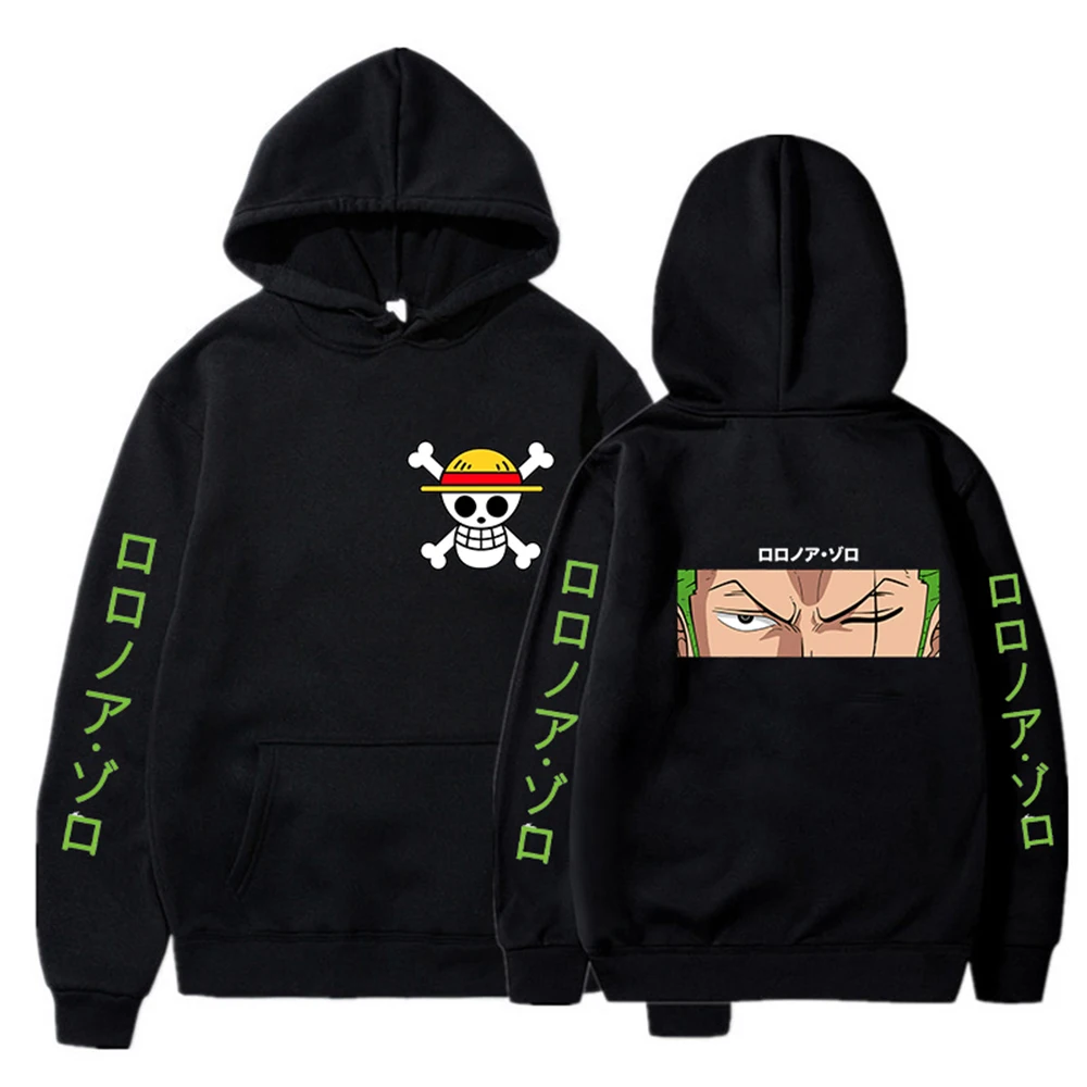 Anime Hoodie Graphic Luffy Hoodies Spring and Autumn Long Sleeve Sweatshirts Streetwear Y2k Sweatshirt Casual Loose 26 - One Piece AU Store