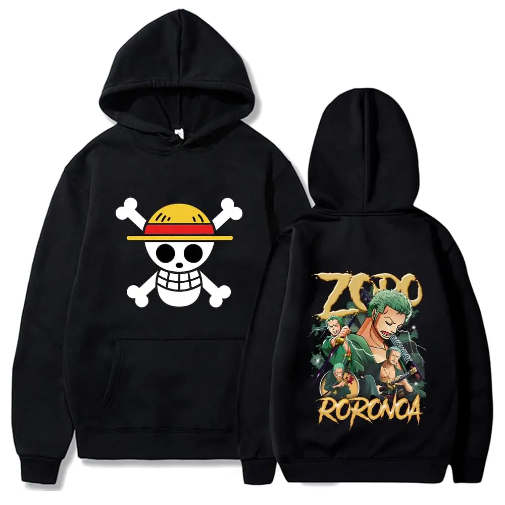 Anime Hoodie Graphic Luffy Hoodies Spring and Autumn Long Sleeve Sweatshirts Streetwear Y2k Sweatshirt Casual Loose 7 - One Piece AU Store