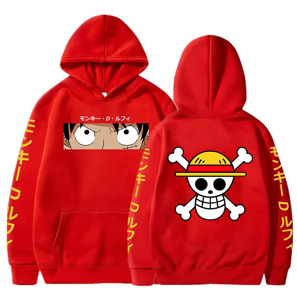 Anime Hoodie Luffy D Monkey Sweatshirts Cozy Tops Sudadera Felpa Moletom 1 - One Piece AU Store