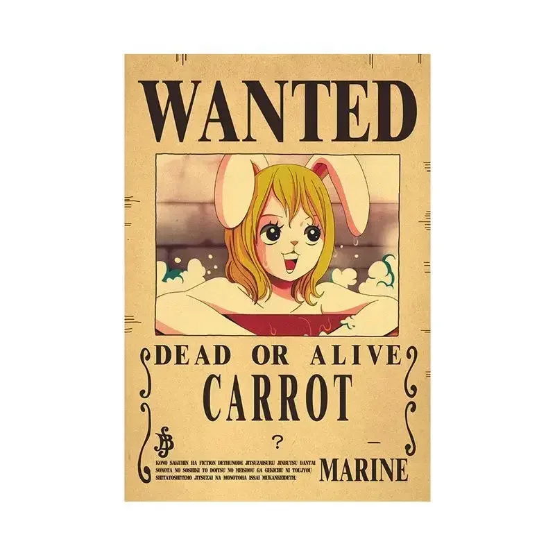 Anime One Piece Luffy 3 Billion Bounty Wanted Posters Four Emperors Kid Action Figures Vintage Wall 21 - One Piece AU Store