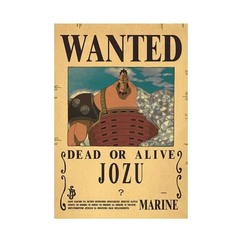 Anime One Piece Luffy 3 Billion Bounty Wanted Posters Four Emperors Kid Action Figures Vintage Wall 24 - One Piece AU Store