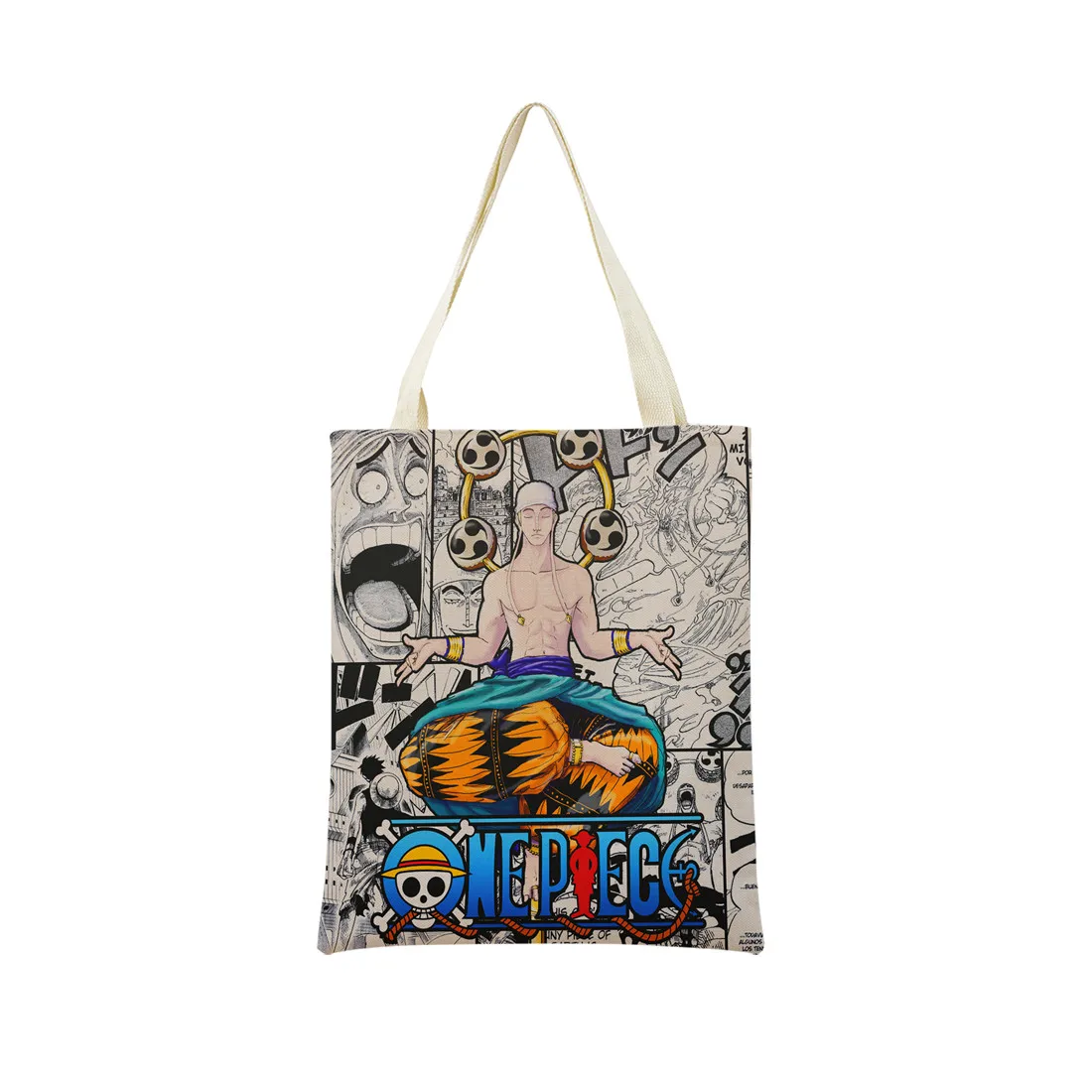 Anime One Piece Pattern Market Eco Shopping Bag Double Side Print Design Foldable Women Handbag Portable 8 - One Piece AU Store