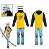 Anime One Piece Trafalgar Law Cosplay Hoodie Pants Hat Costume for Men Fantasia Outfits Halloween Carnival - One Piece AU Shop