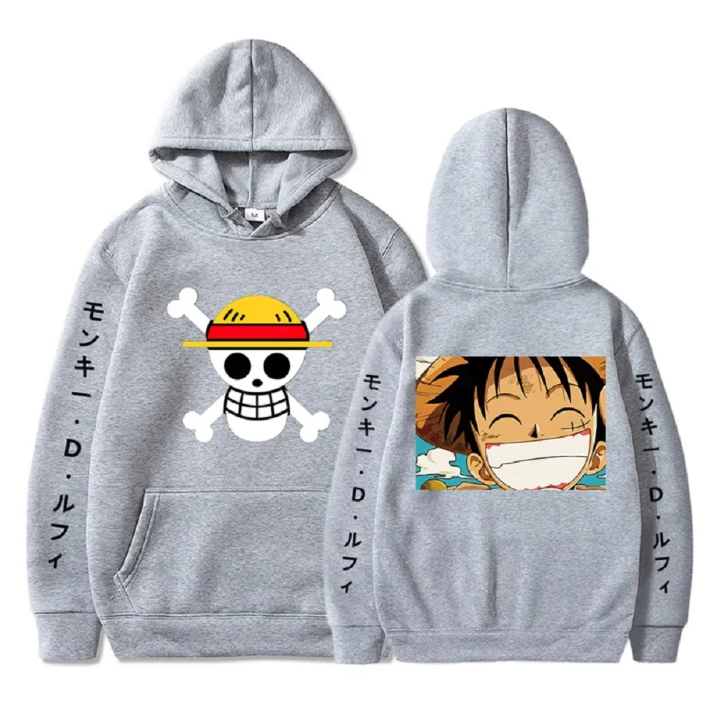 Anime Sweatshirts Luffy Roronoa Zoro Manga Hoodies Men Women Harajuku Casual Pullover Oversized Fleece Tops Y2K 10 - One Piece AU Store