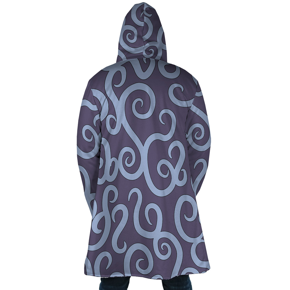 Ben Beckman One Piece AOP Hooded Cloak Coat BACK Mockup - One Piece AU Store