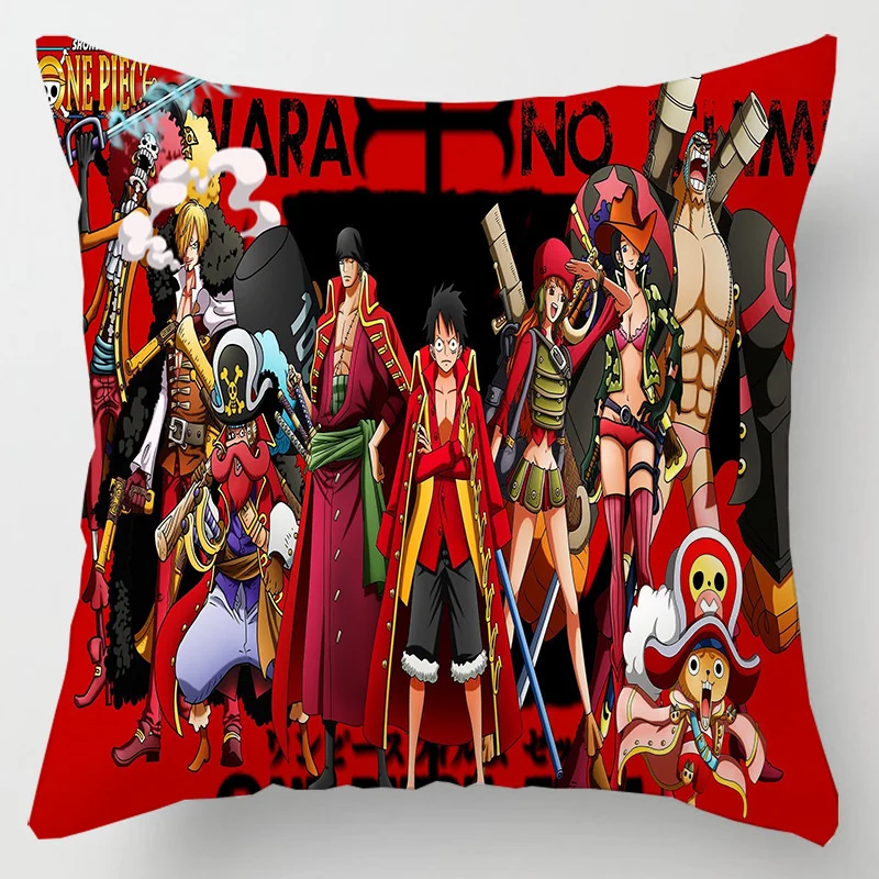 Hot Anime One Piece Figure Toys Roronoa Zoro Tony Chopper Nami Printed Pillows Cover Birthday Party 1 - One Piece AU Store