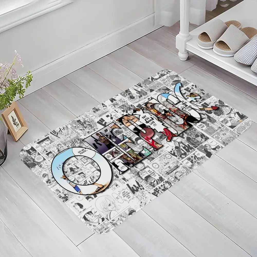 Japan Anime O Ones Pieces Room Mats Anti slip Absorb Water Long Strip Cushion Bedroon Mat 6 - One Piece AU Store