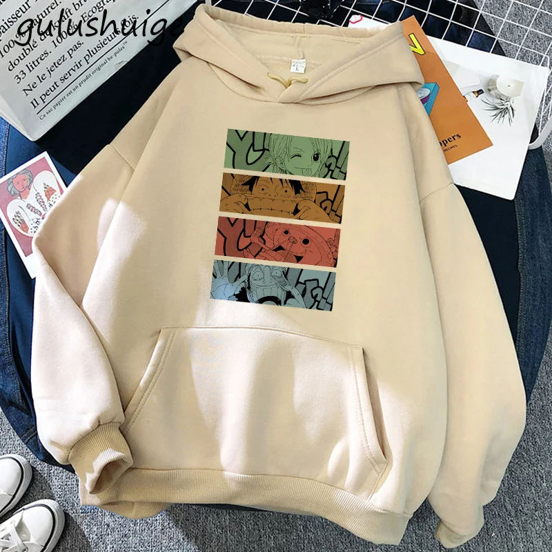 Manga One Piece Gear 5 Hoodie Roronoa Zoro Women Funny Cartoon Luffy Sweatshirts Ullzang Japanese Anime 11 - One Piece AU Store