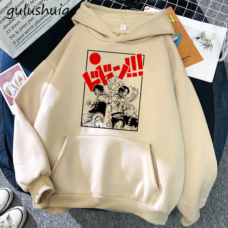 Manga One Piece Gear 5 Hoodie Roronoa Zoro Women Funny Cartoon Luffy Sweatshirts Ullzang Japanese Anime 14 - One Piece AU Store