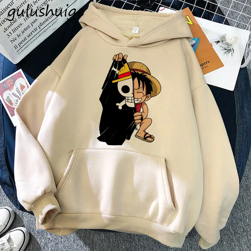 Manga One Piece Gear 5 Hoodie Roronoa Zoro Women Funny Cartoon Luffy Sweatshirts Ullzang Japanese Anime 17 - One Piece AU Store