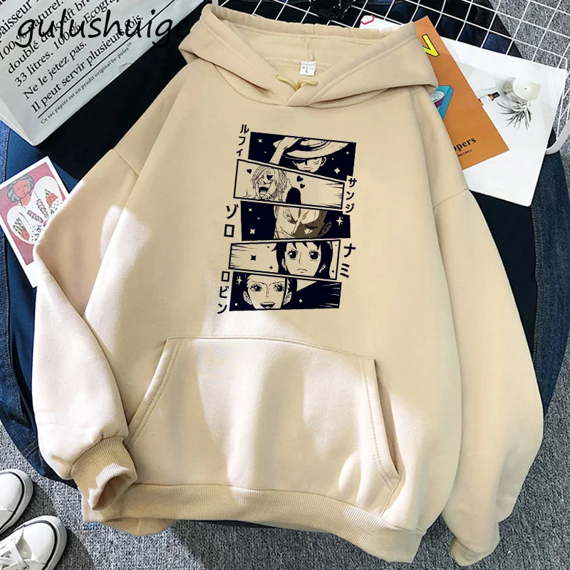 Manga One Piece Gear 5 Hoodie Roronoa Zoro Women Funny Cartoon Luffy Sweatshirts Ullzang Japanese Anime 7 - One Piece AU Store