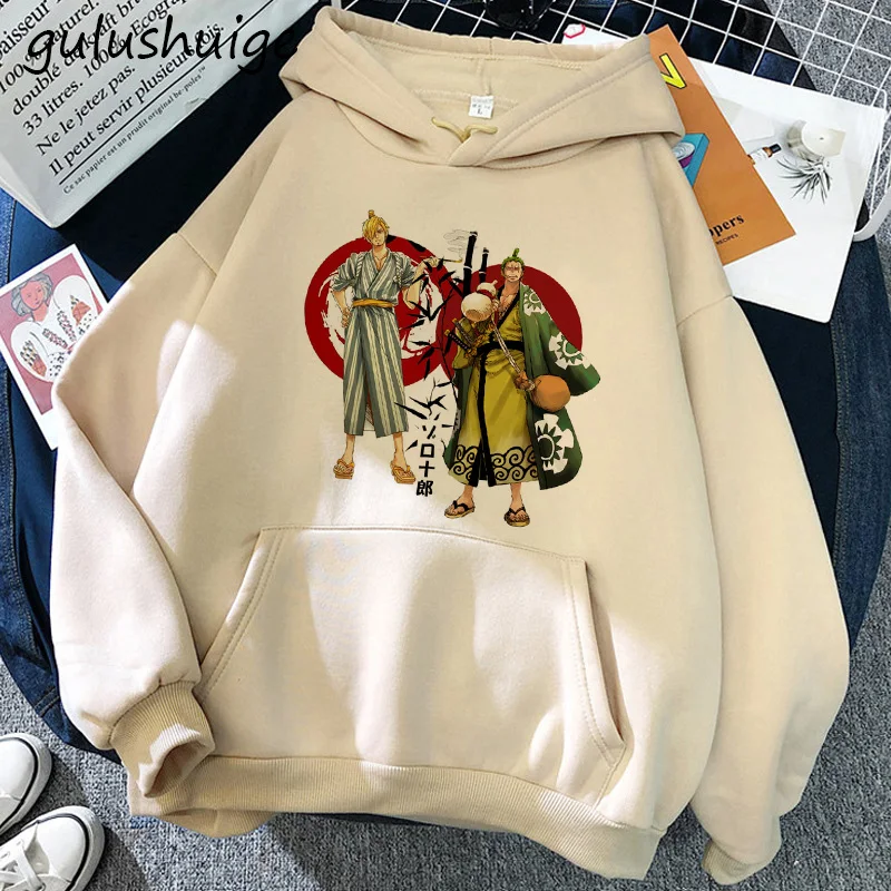 Manga One Piece Gear 5 Hoodie Roronoa Zoro Women Funny Cartoon Luffy Sweatshirts Ullzang Japanese Anime 9 - One Piece AU Store