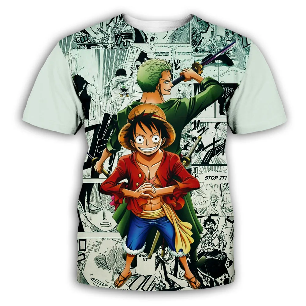 New Anime One Piece Luffy Fashion Kids Boy Girl Children T Shirt 3D Casual Summer Men - One Piece AU Shop