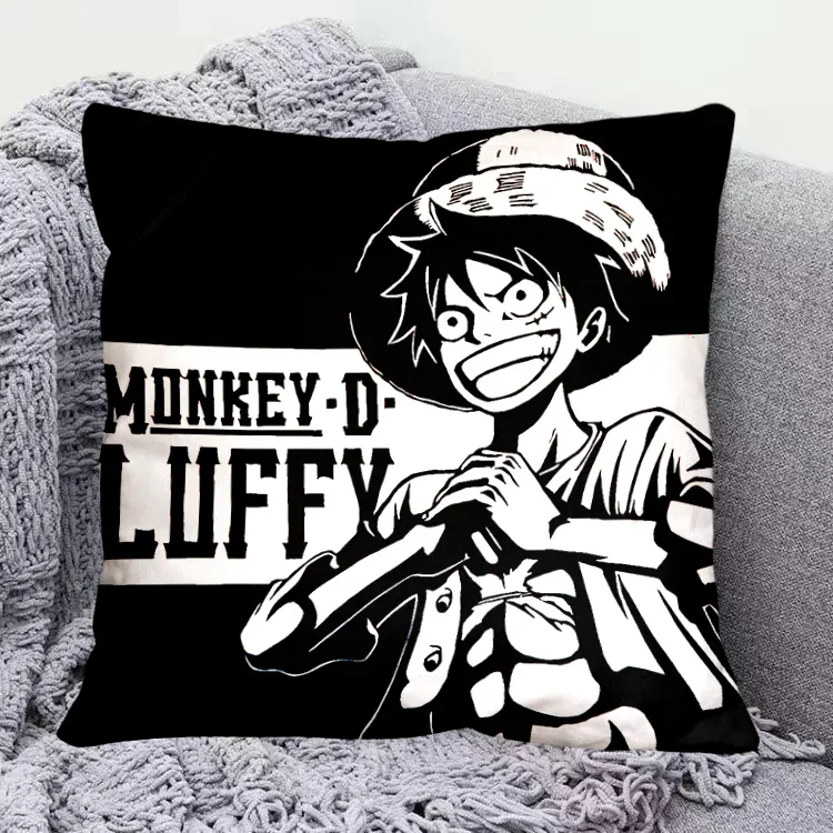 New Cartoon Cushion One Piece Luffy Zoro Nami Usopp Chopper Robin Peripheral Anime Fashion Children Couple 1 - One Piece AU Store