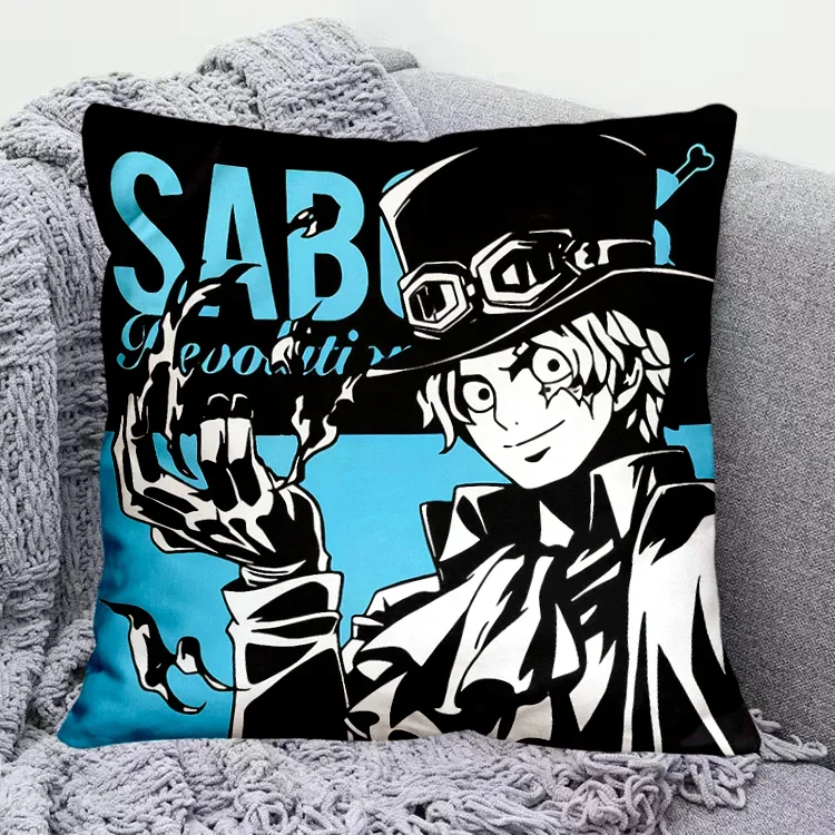 New Cartoon Cushion One Piece Luffy Zoro Nami Usopp Chopper Robin Peripheral Anime Fashion Children Couple 15 - One Piece AU Store