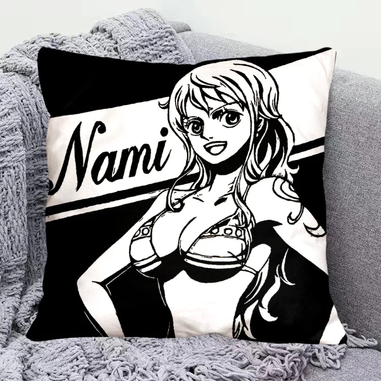 New Cartoon Cushion One Piece Luffy Zoro Nami Usopp Chopper Robin Peripheral Anime Fashion Children Couple 7 - One Piece AU Store