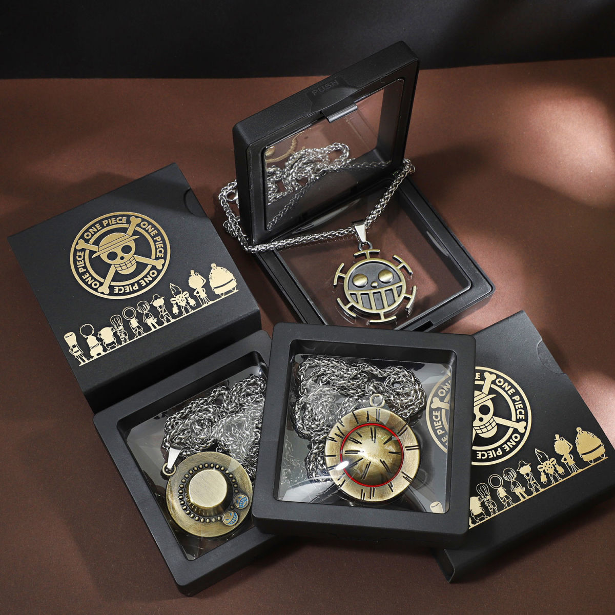 New anime One Piece Luffy necklace men and women straw hat Ace around metal pendant Luo - One Piece AU Shop