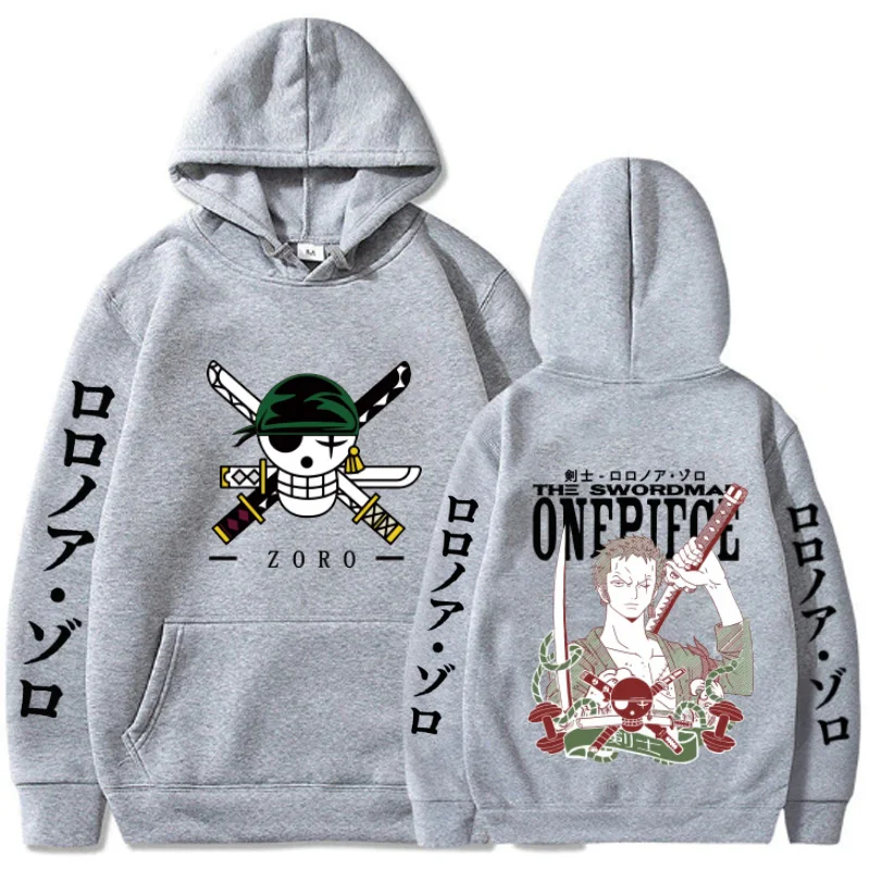 One Piece Anime Hoodie Print Pullover Tops Loose Casual Fashion Uniex Pullover Sweatshirt Dropship Clothing Man 2 - One Piece AU Store