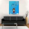 One Piece Chibi And Adult Straw Hat Luffy Blue 1pc Wall Art 1 - One Piece AU Store