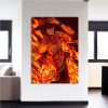 One Piece Portgas D Ace Fire Fist Power Orange 1pc Wall Art 2 - One Piece AU Shop