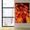 One Piece Portgas D Ace Fire Fist Power Orange 1pc Wall Art 3 - One Piece AU Shop