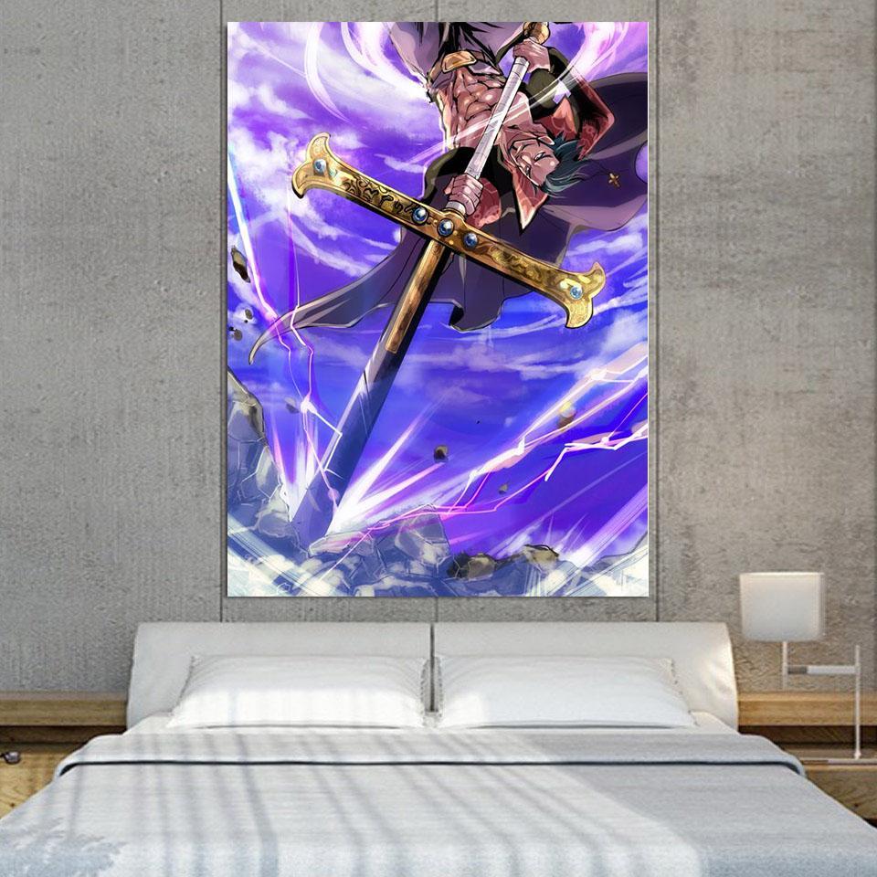 One Piece Shichibukai Dracule Hawk Eyes Mihawk 1pc Wall Art 1 - One Piece AU Shop