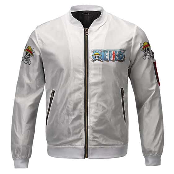 One Piece Straw Hat Pirates Ace And Eustass Kid Bomber Jacket Front - One Piece AU Store