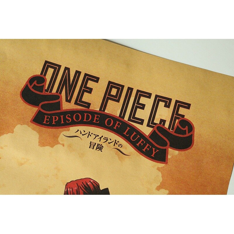 Room Decor Anime One Piece Sea revenge ancient kraft paper printed poster family room decorative aesthetics 5 - One Piece AU Store