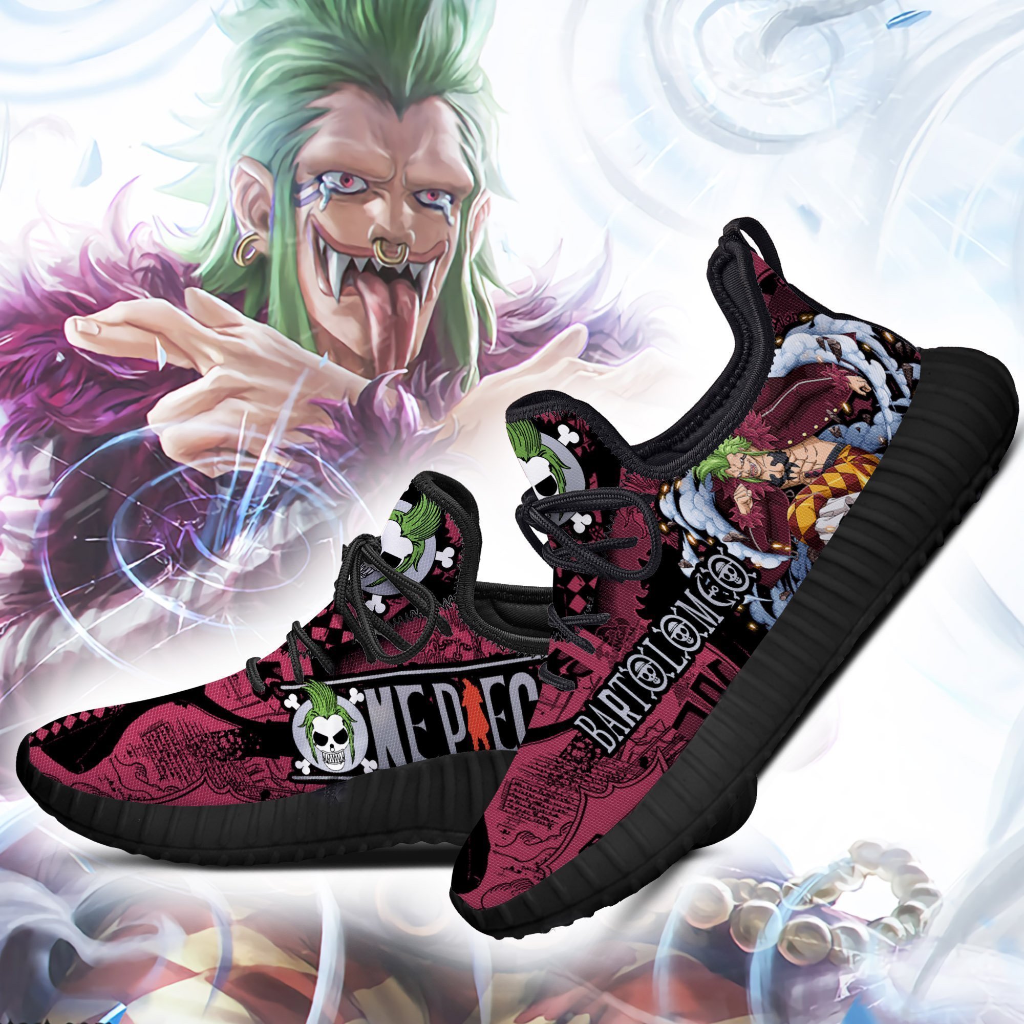 bartolomeo reze shoes one piece anime shoes fan gift idea tt04 gearanime 2 - One Piece AU Shop