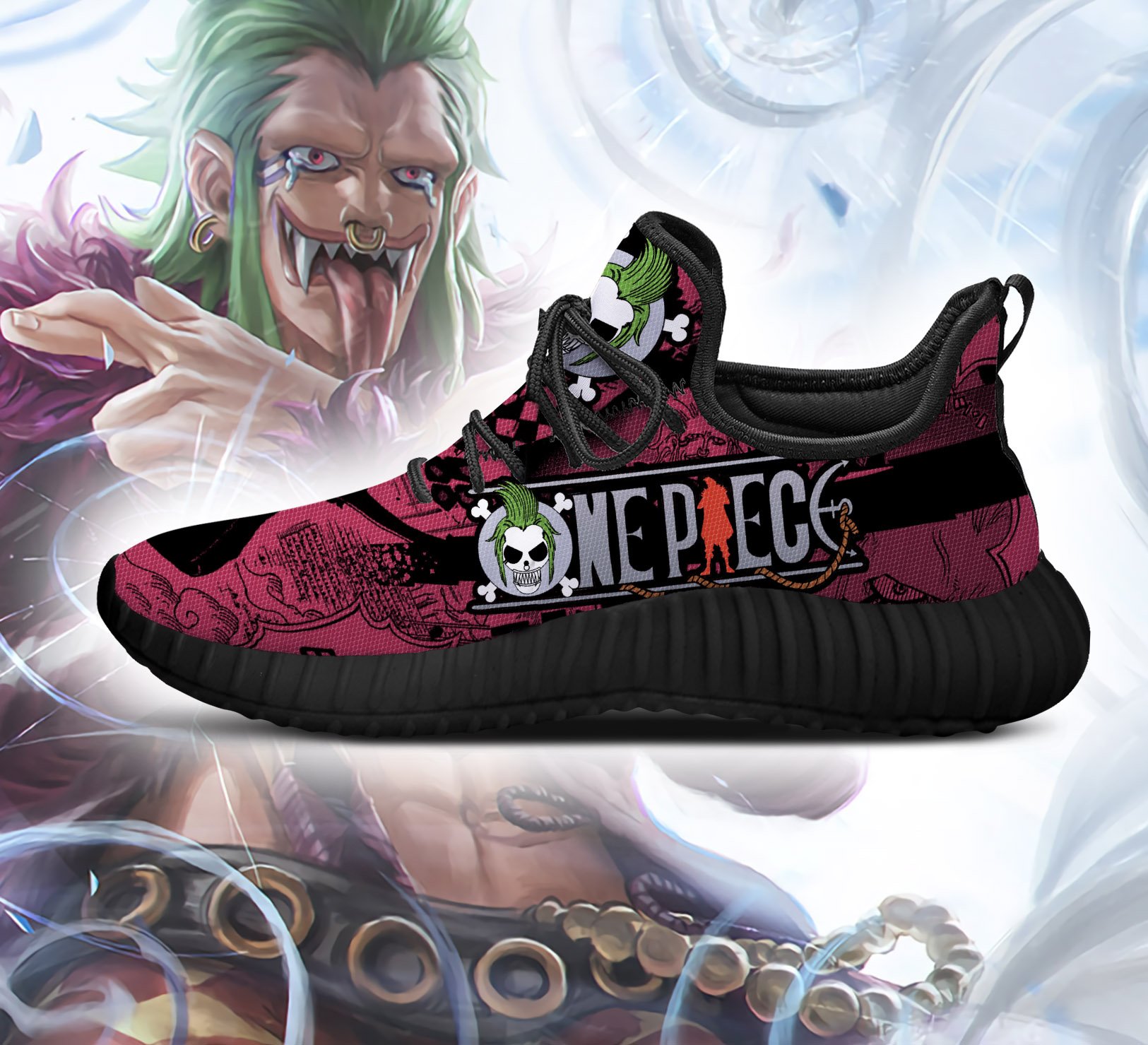 bartolomeo reze shoes one piece anime shoes fan gift idea tt04 gearanime 3 - One Piece AU Shop