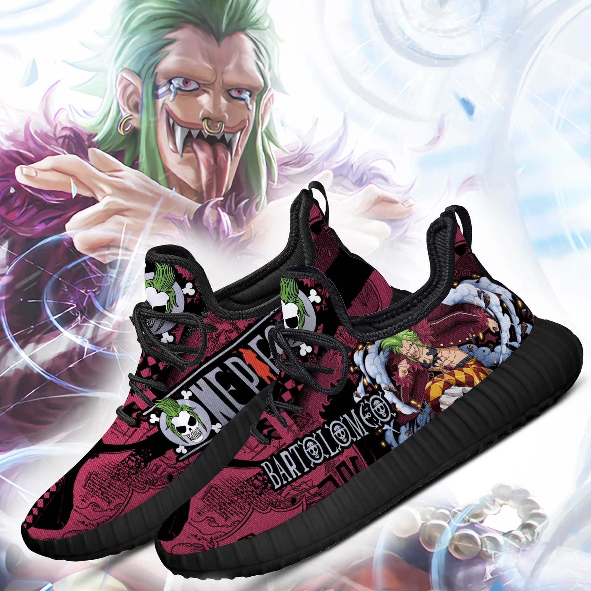 bartolomeo reze shoes one piece anime shoes fan gift idea tt04 gearanime 4 - One Piece AU Shop