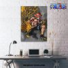 luffy combat one piece wall art with framed 602 - One Piece AU Shop