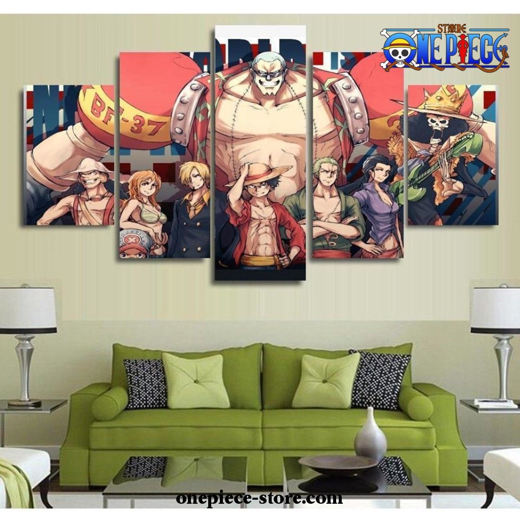 new design 5 pieces one piece charactes canvas wall art 416 - One Piece AU Shop