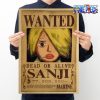 one piece sanji wanted kraft paper poster 944 - One Piece AU Shop
