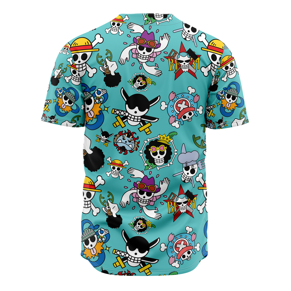 strawhats Baseball Jersey back - One Piece AU Store