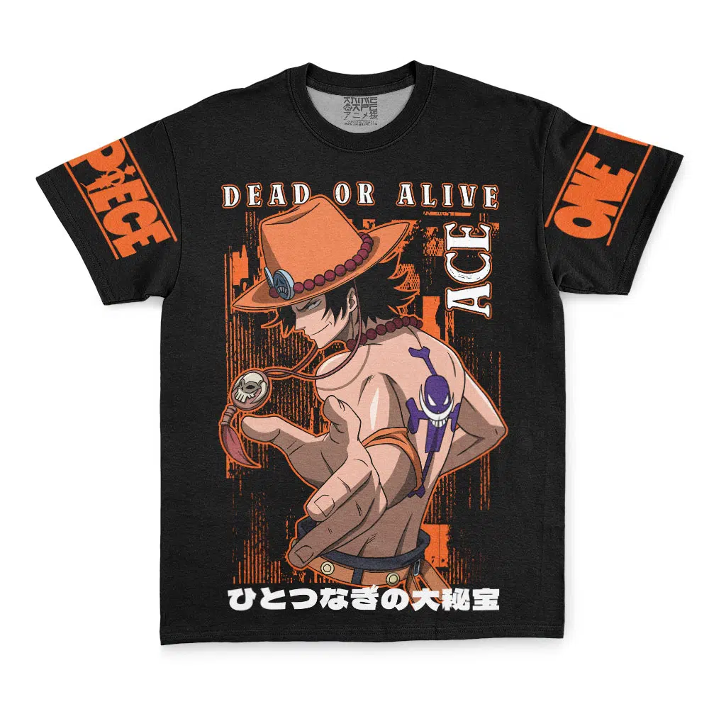 Ace Dead Or Alive One Piece Streetwear T Shirt FRONT - One Piece AU Store