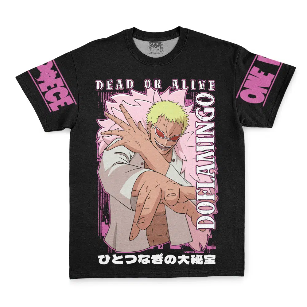 Doflamingo Dead Or Alive One Piece Streetwear T Shirt FRONT - One Piece AU Store
