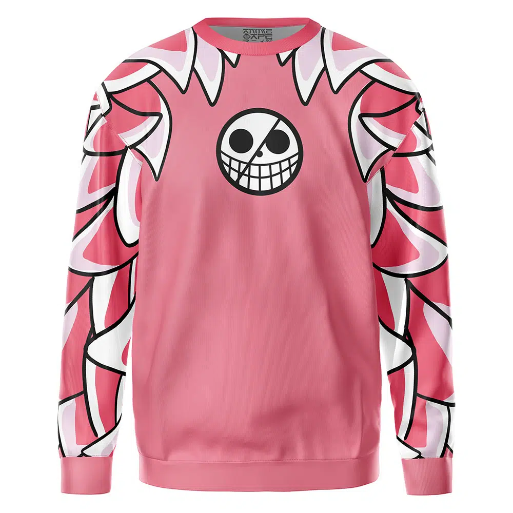 Doflamingo One Piece Sweatshirt FRONT mockup - One Piece AU Store