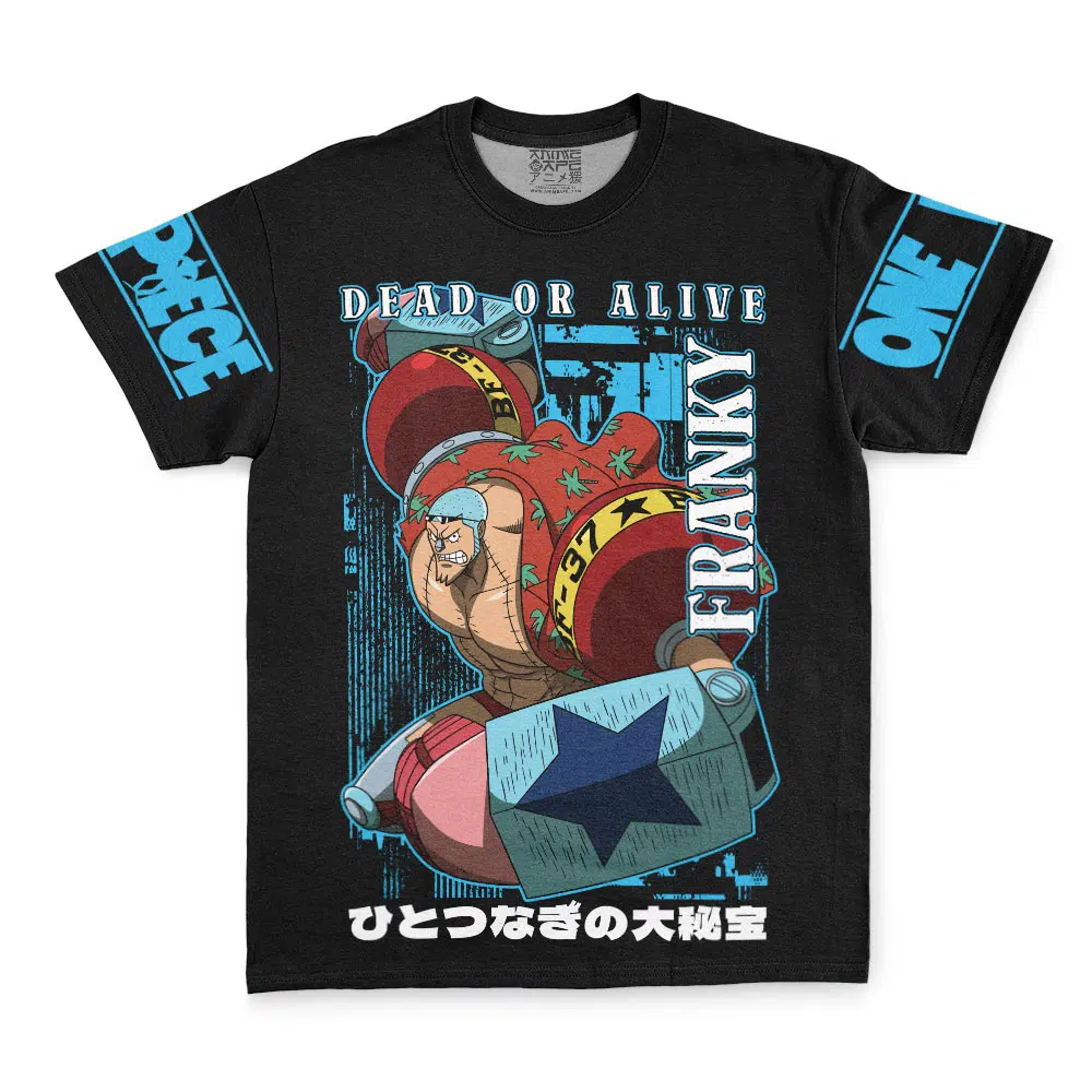 Franky Dead Or Alive One Piece Streetwear T Shirt FRONT - One Piece AU Store
