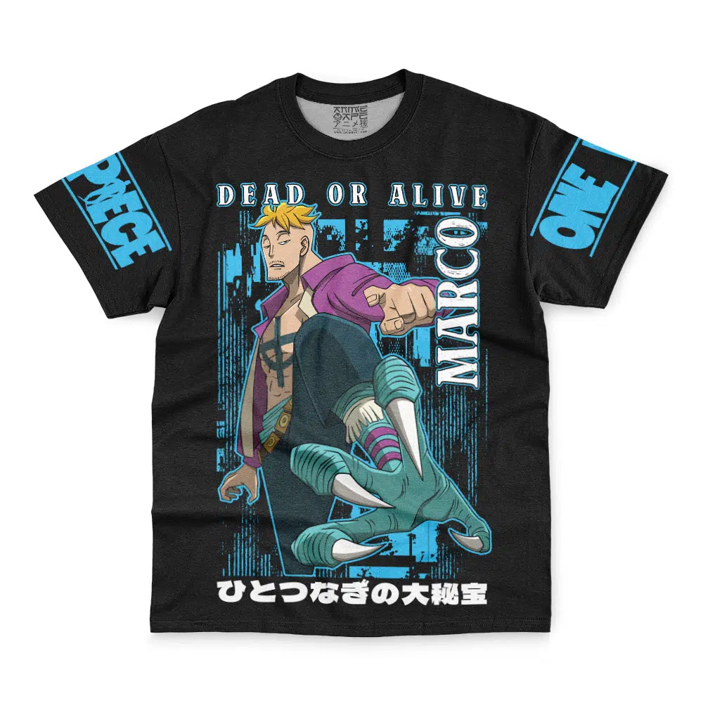 Marco Dead Or Alive One Piece Streetwear T Shirt FRONT WRINKLY - One Piece AU Store
