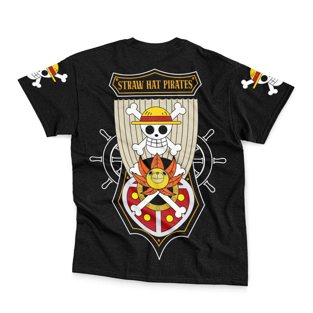 Straw Hat Pirates One Piece Streetwear T Shirt BACK WRINKLY - One Piece AU Shop