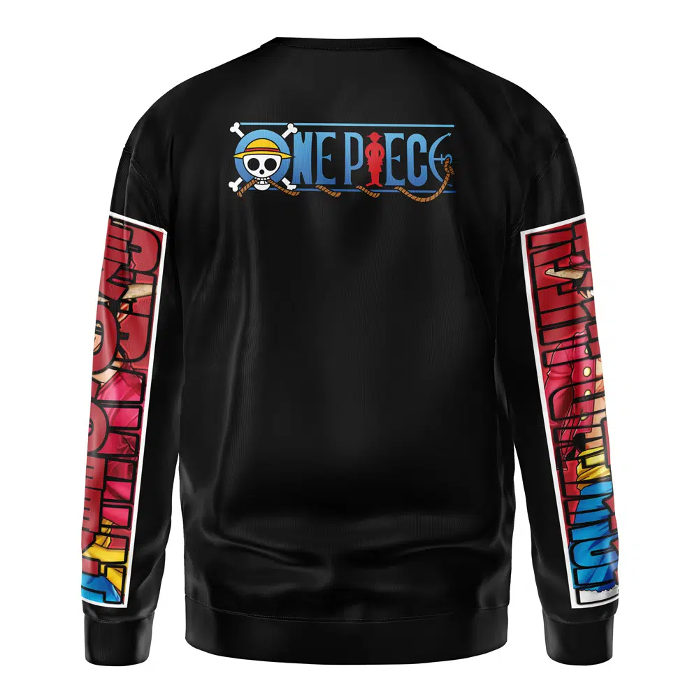 luffy Sweatshirt back 1 - One Piece AU Store