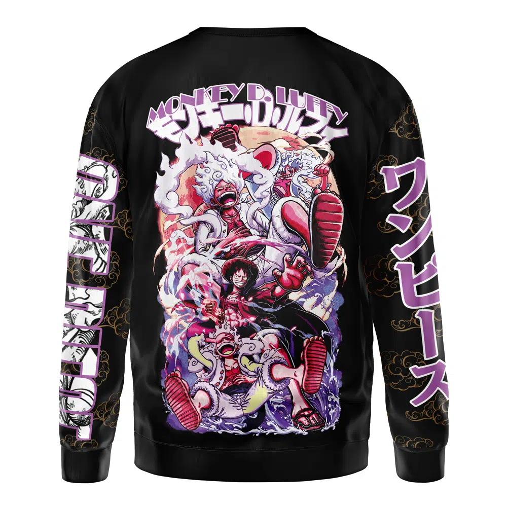 luffy Sweatshirt back - One Piece AU Store