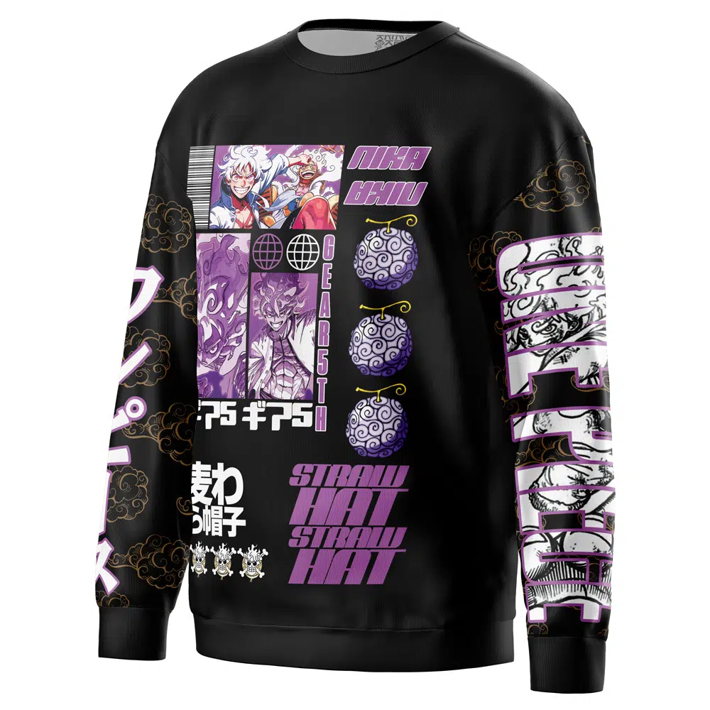 luffy Sweatshirt side - One Piece AU Store