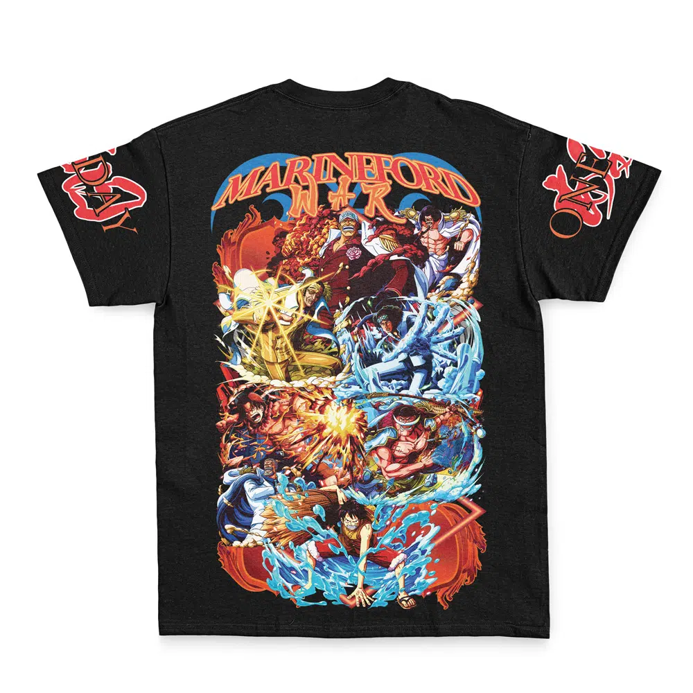 marineford Streetwear T Shirt Back - One Piece AU Store