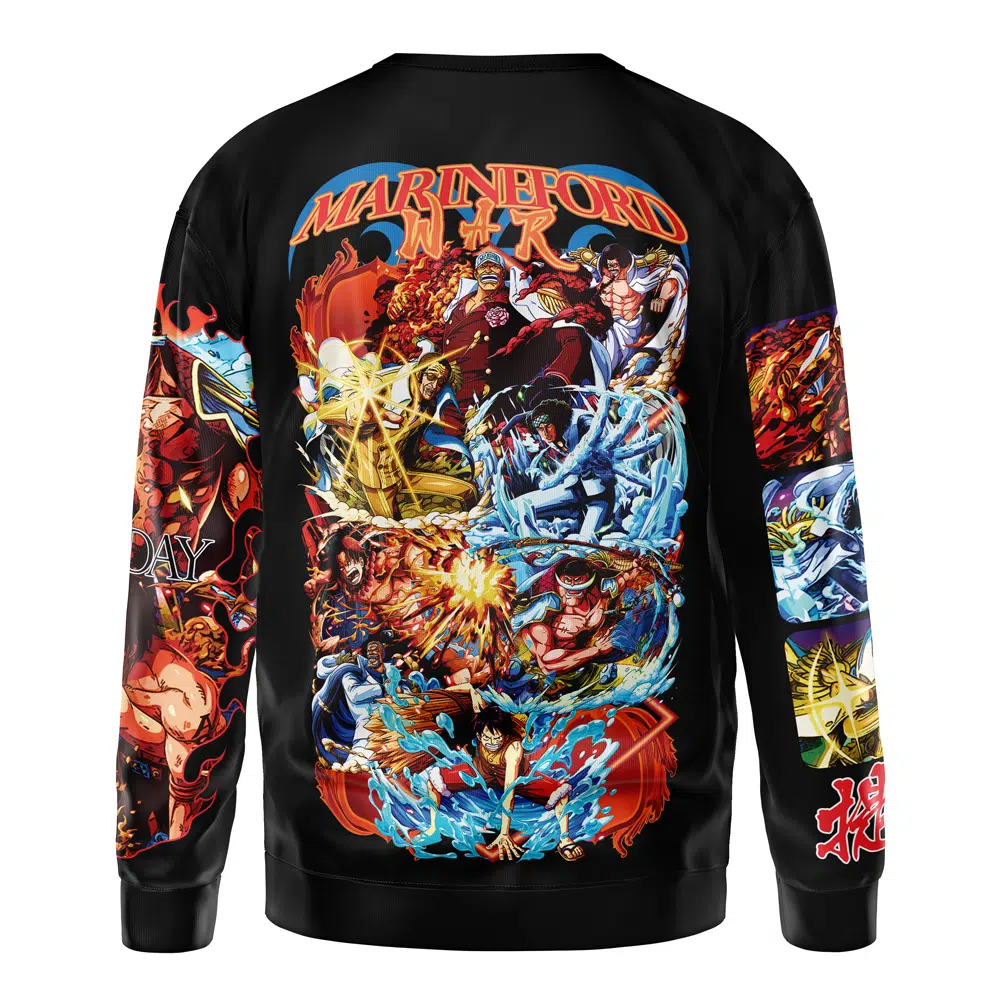 marineford Sweatshirt back - One Piece AU Store